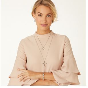 Twinkle Convertible Cross Necklace by Brighton