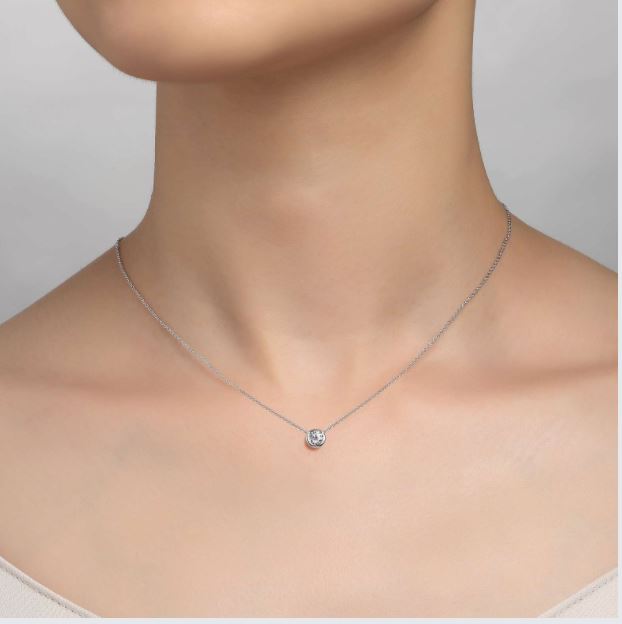 0.46 CTW Solitaire Necklace