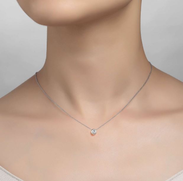 Solitaire Slider Necklace