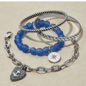Sea Shore Compass Stretch Bracelet