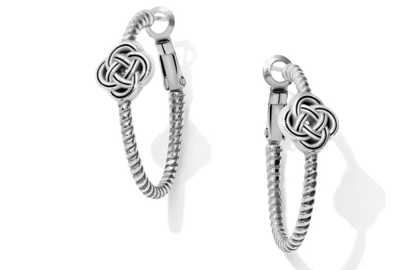 Interlok Knot Rope Hoop Earrings By Brighton