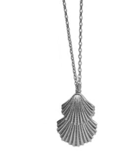 Silver Shells Two Tier Necklace