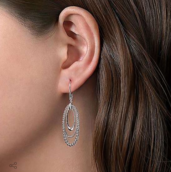 925 Sterling Silver Drop Earrings