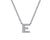 Letter E Pendant Necklace