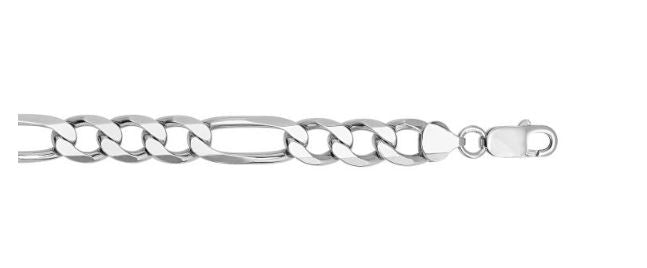 Figaro Chain Bracelet - Silver