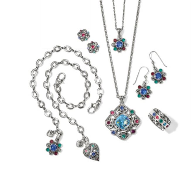 Elora Gems Flower French Wire Earrings