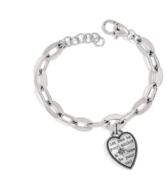 Anchor And Soul Link Bracelet