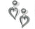 Callie Love Heart Post Drop Earrings