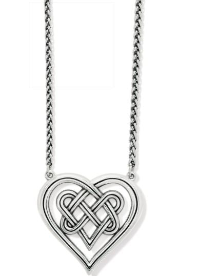 Interlok Crossing Hearts Necklace NEW From the Interlok Collection