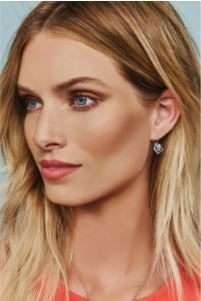 Alcazar Heart Leverback Earrings