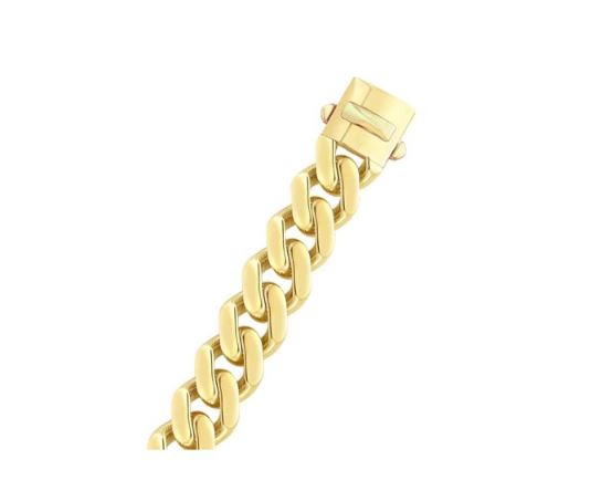 14K Gold 9.5mm Lite Miami Cuban Bracelet