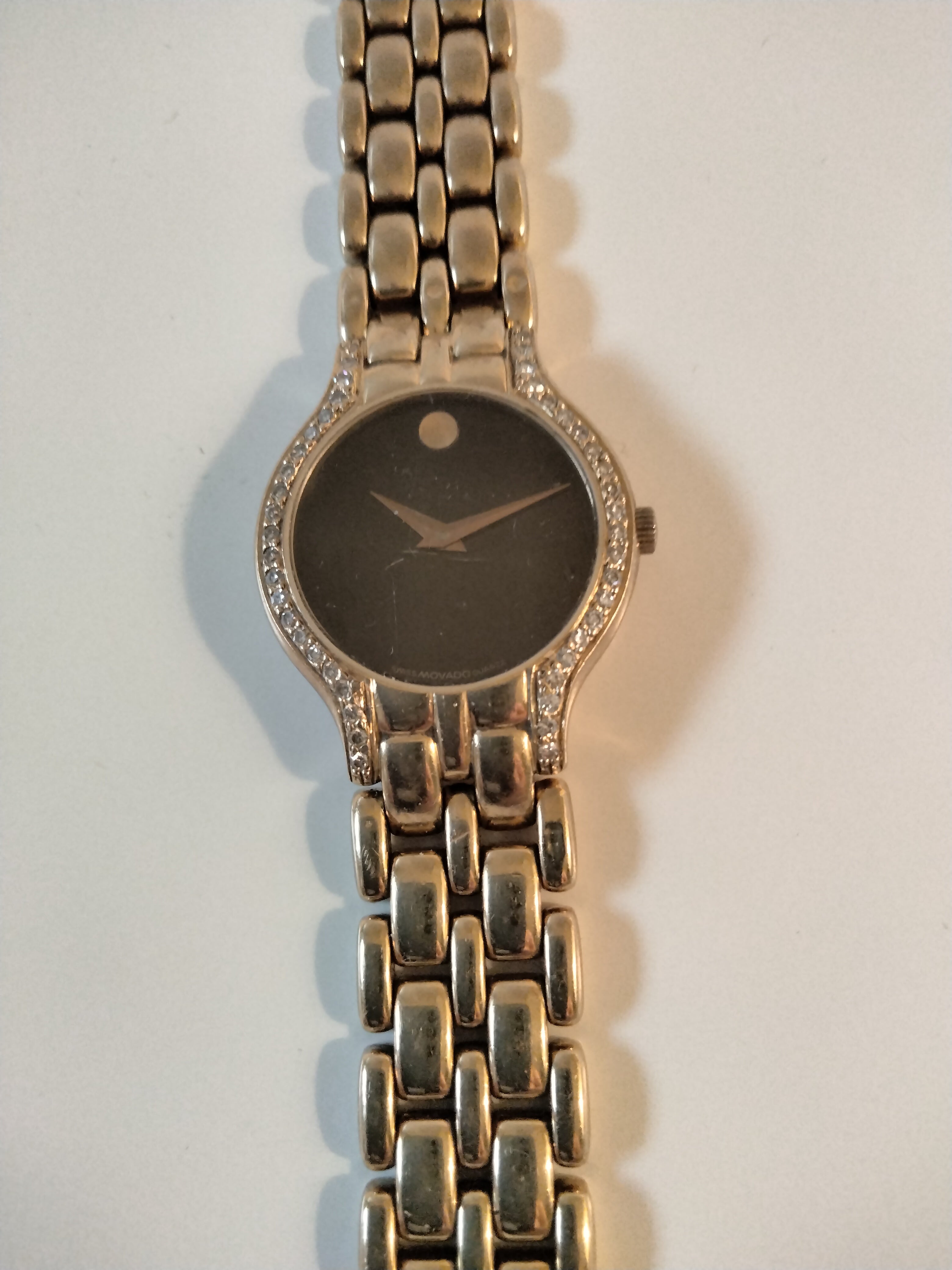 14k gold outlet movado women's watch