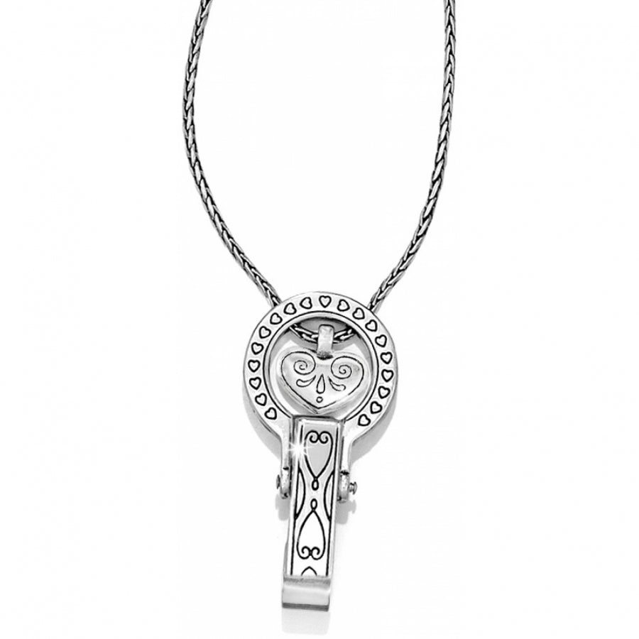Brighton Badge Clip Necklace - GREAT AMERICAN JEWELRY ONLINE