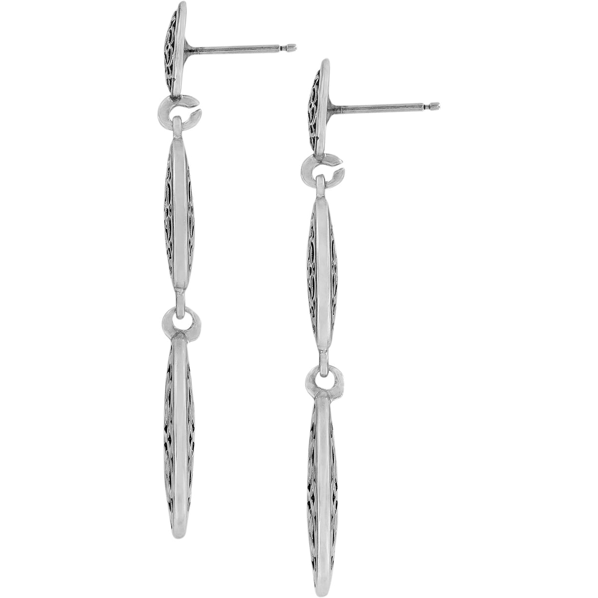 Ferrara Medallion Post Drop Earrings