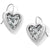 Love Cage Heart French Wire Earrings