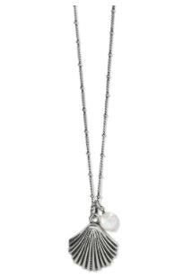 Silver Shells Pearl Necklace