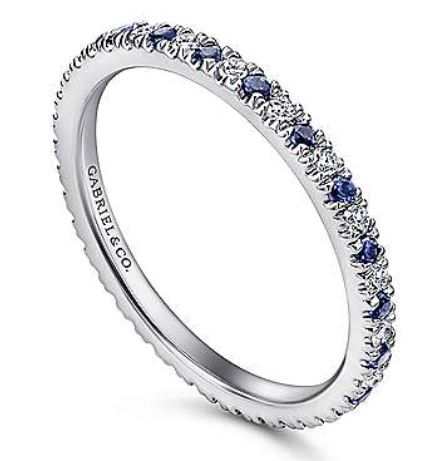 White gold sapphire stackable on sale rings