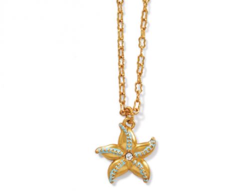 Paradise Cove Petite Starfish Necklace From the PARADISE COVE Collection by Brighton