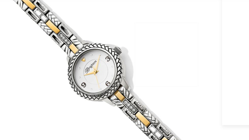 Brighton Diamond Bar Link Watch