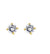 14K Gold 3mm Round CZ Stud Earring